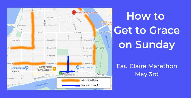 How to Get to Grace on Marathon Sunday, May 3
