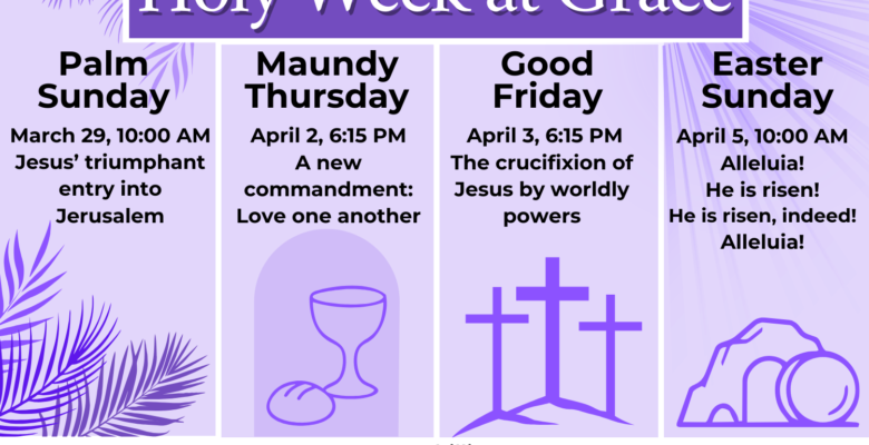 Holy Week Schedule
