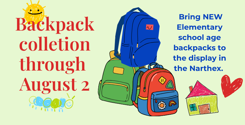School Backpacks Collection through Aug 2
